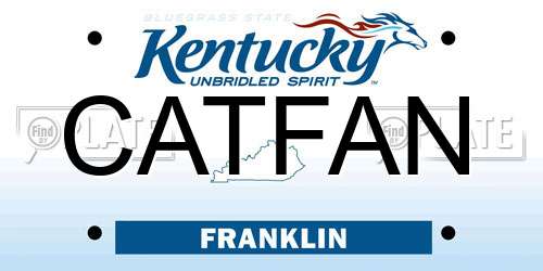 CATFAN Kentucky License Plate