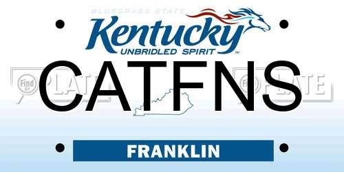 CATFNS Kentucky License Plate