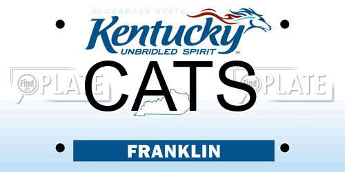 CATS Kentucky License Plate