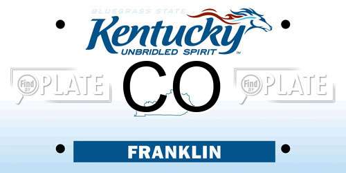 CO Kentucky License Plate