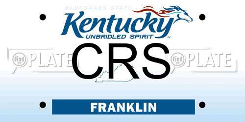 CRS Kentucky License Plate
