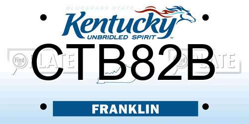 CTB82B Kentucky License Plate