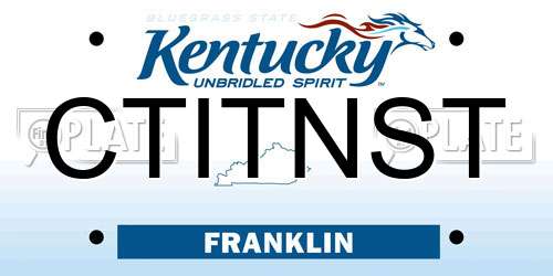 CTITNST Kentucky License Plate