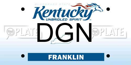 DGN Kentucky License Plate