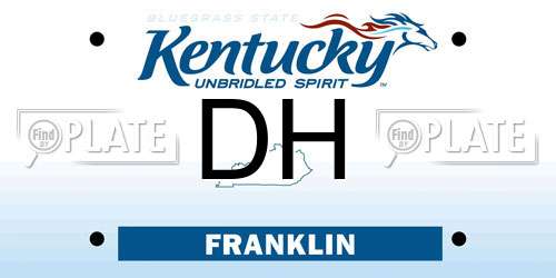 DH Kentucky License Plate