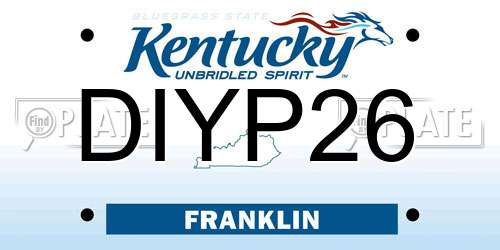 DIYP26 Kentucky License Plate