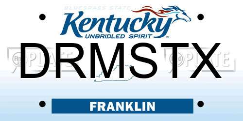 DRMSTX Kentucky License Plate