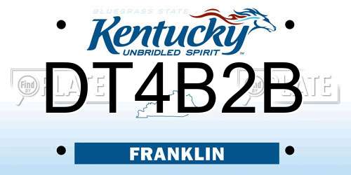 DT4B2B Kentucky License Plate