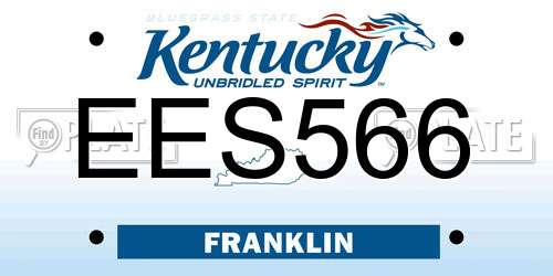 EES566 Kentucky License Plate