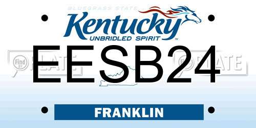 EESB24 Kentucky License Plate