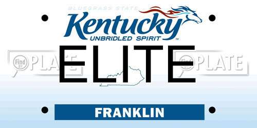 ELITE Kentucky License Plate