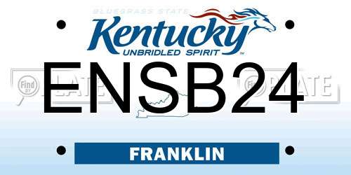 ENSB24 Kentucky License Plate