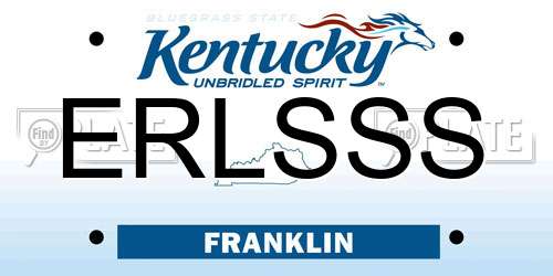 ERLSSS Kentucky License Plate