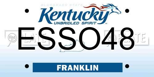 ESSO48 Kentucky License Plate