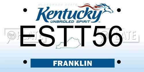 ESTT56 Kentucky License Plate