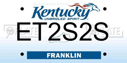 ET2S2S Kentucky License Plate