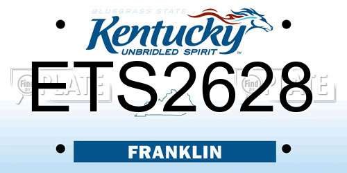 ETS2628 Kentucky License Plate