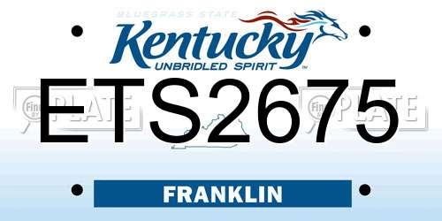 ETS2675 Kentucky License Plate