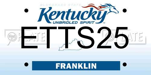 ETTS25 Kentucky License Plate