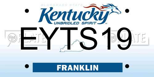 EYTS19 Kentucky License Plate