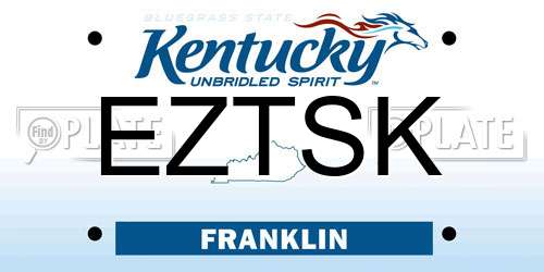 EZTSK Kentucky License Plate