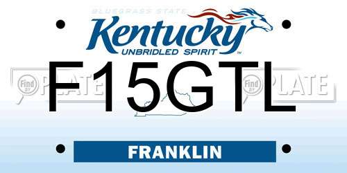 F15GTL Kentucky License Plate