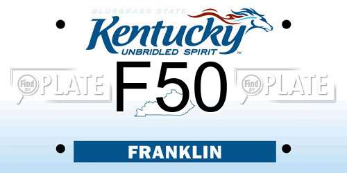 F50 Kentucky License Plate