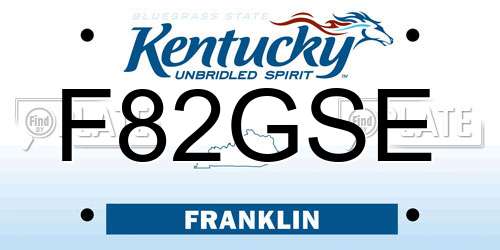 F82GSE Kentucky License Plate