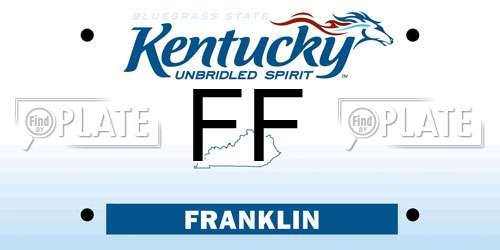 FF Kentucky License Plate