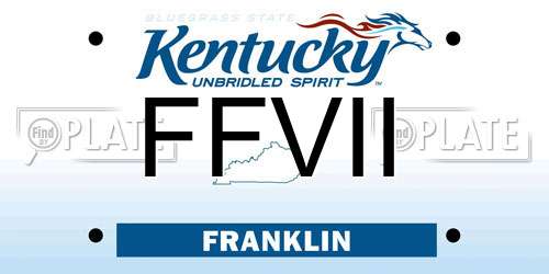 FFVII Kentucky License Plate