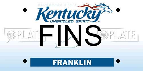 FINS Kentucky License Plate