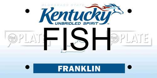 FISH Kentucky License Plate