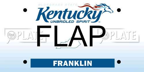 FLAP Kentucky License Plate