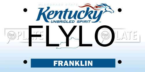 FLYLO Kentucky License Plate