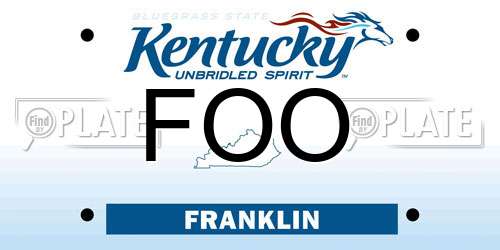 FOO Kentucky License Plate