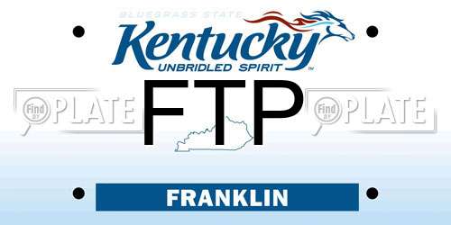 FTP Kentucky License Plate