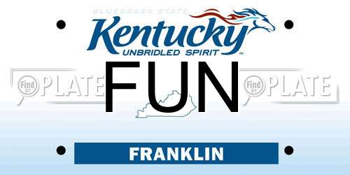 FUN Kentucky License Plate