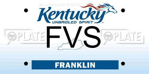 FVS Kentucky License Plate
