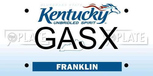 GASX Kentucky License Plate