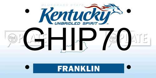 GHIP70 Kentucky License Plate