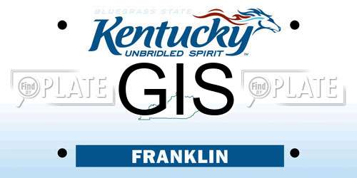 GIS Kentucky License Plate