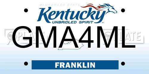 GMA4ML Kentucky License Plate