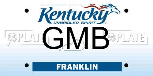 GMB Kentucky License Plate