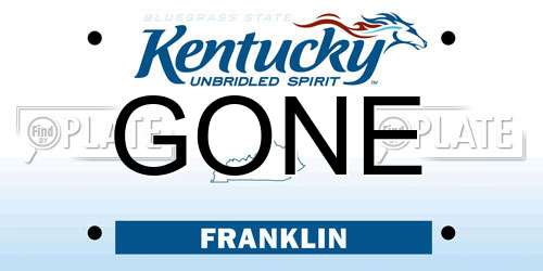 GONE Kentucky License Plate