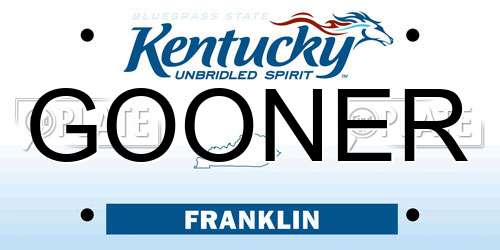GOONER Kentucky License Plate