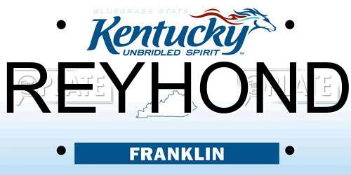 GREYHONDA Kentucky License Plate