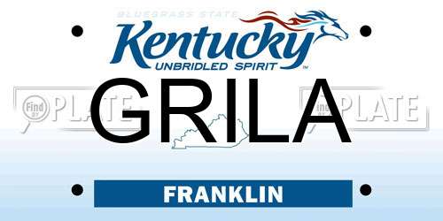 GRILA Kentucky License Plate
