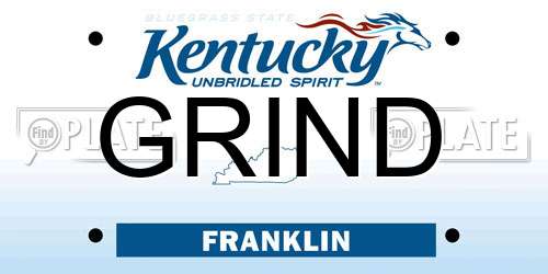 GRIND Kentucky License Plate