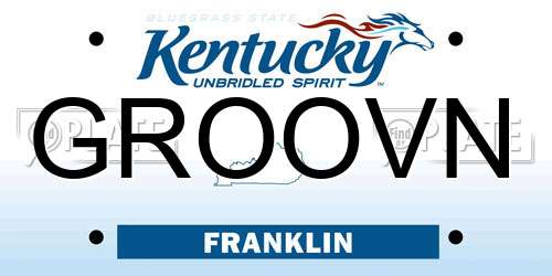 GROOVN Kentucky License Plate