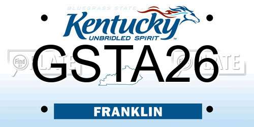 GSTA26 Kentucky License Plate